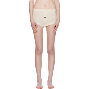 OPEN YY 女士 短裤 驼色 Crinkled Tab 平角内裤