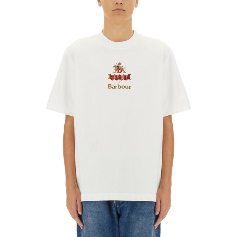 Barbour 男士 FW24 T恤 X Baracuta Archive 圓領 T 卹