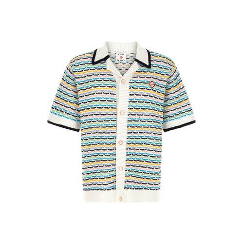 Casablanca 男士 FW26 衬衫 'Tuck Stitch'
