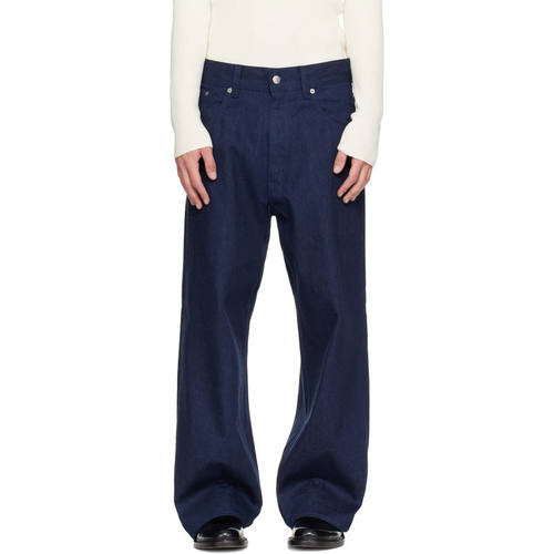 SUNFLOWER 男士 FW26 牛仔长裤 蓝色 Super Wide Cinch 牛仔裤