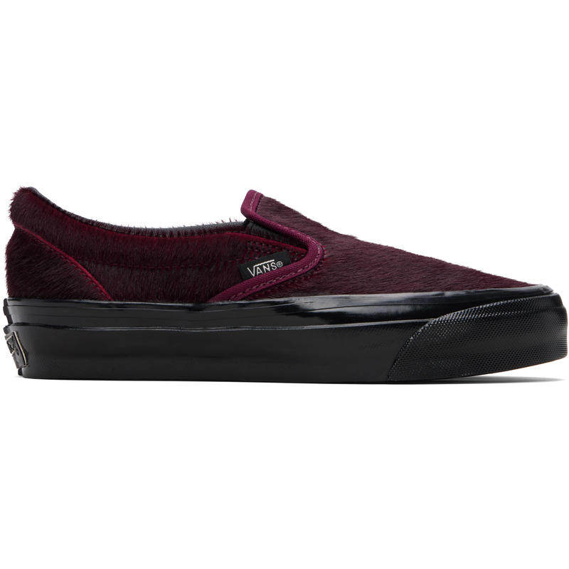 Vans 女士 运动鞋 酒红色 Premium Classic 无带运动鞋