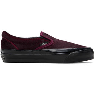 Vans 女士 运动鞋 酒红色 Premium Classic 无带运动鞋