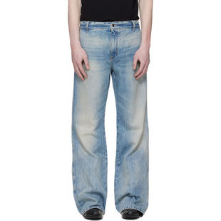 Amiri 埃米尔 男士 牛仔长裤 蓝色 Boot Cut 牛仔裤