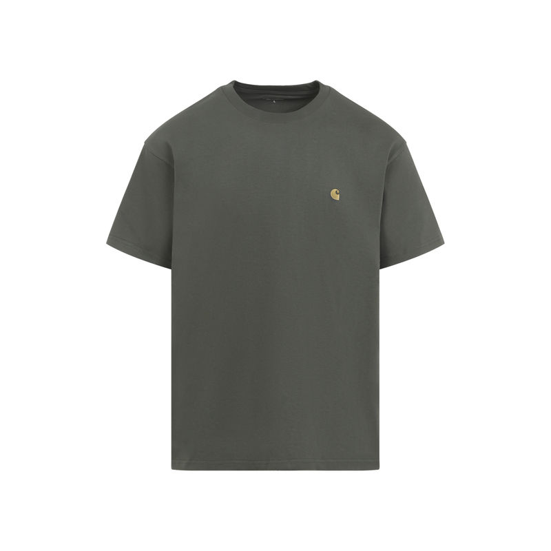 Carhartt WIP 卡哈特 男士 FW26 T恤 S/S CHASE 绿色棉质图片