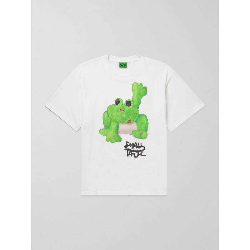 Small Talk Studio 男士 FW25 衬衫 徽标印花棉混纺针织T恤