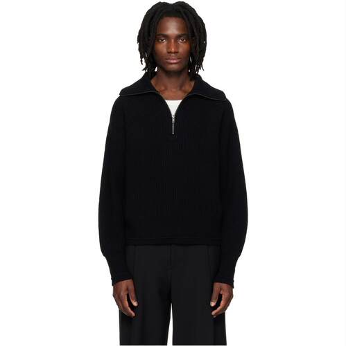 Entire Studios 男士 卫衣 黑色 Blimp Quarter Zip 毛衣