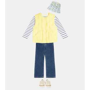 Bonpoint 男童 T恤 Baudelaire 条纹棉质上衣童装