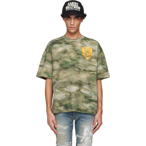 Amiri 埃米尔 男士 T恤 绿色 AMIRI Eagle Oversized