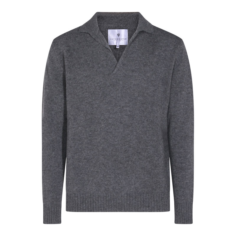 Seven Gauge 男士 秋冬新品 针织衫 灰色羊毛针织衫