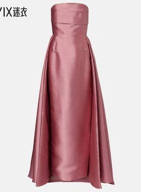 Solace London 女款抹胸缎面睡裙 迷衣时尚