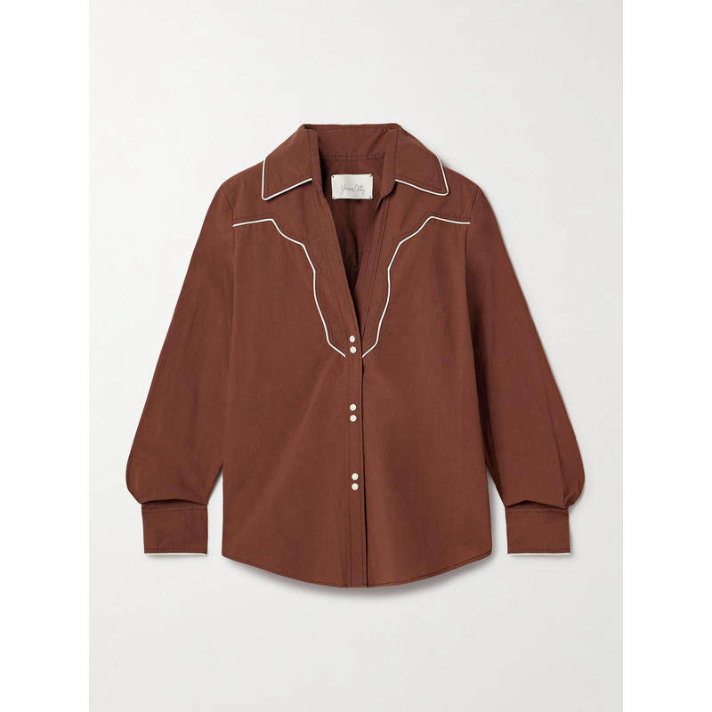 Johanna Ortiz 女士 衬衫 Hacia Puerto 棉质府绸衬衫,女装/女士精品,真丝上装,淘宝优惠券,粉丝福利购,淘宝优惠卷