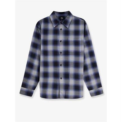 STUSSY 斯图西 男士 SS26 衬衫 madras 海滩渐变色格子棉质