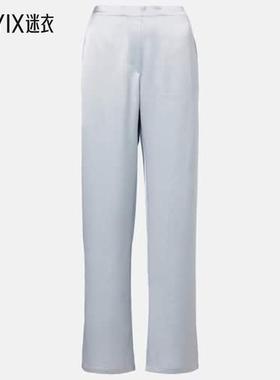 LESET 女款Barb Painter 缎面长裤 迷衣时尚