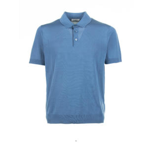 Paolo Pecora 男士 SS24 POLO衫 浅蓝短袖Polo衫