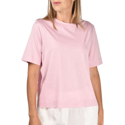 Gran Sasso 格兰·萨索 女士 SS26 上衣 蓝色棉质圆领