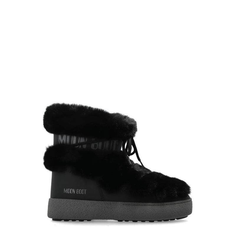 Moon Boot 女士秋冬新品 靴子 LTrack 管狀仿皮毛靴