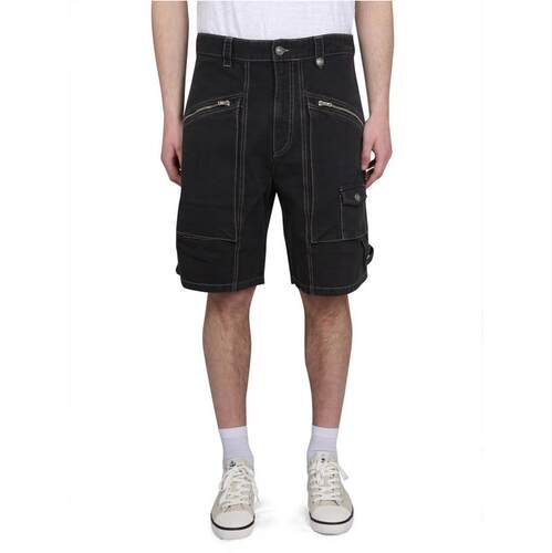 ISABEL MARANT 伊莎贝尔·玛兰 男士 SS23 牛仔短裤 PEIO 徽标