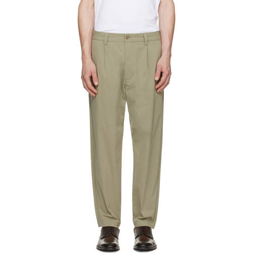 Boss 博斯 男士 长裤 驼色 Pleated Stretch Cotton