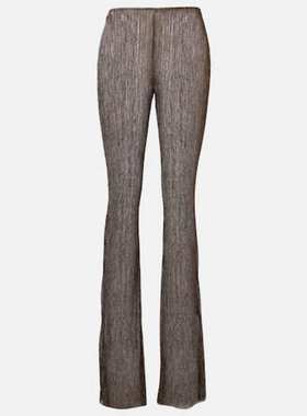 Cala De La Cruz 女士 长裤 Dries 珠片喇叭长裤