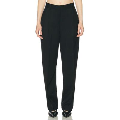 Totême 女士 SS26 长裤 图腾褶裥细节