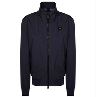 Blauer 男士 SS26 夹克 蓝色安森立领拉链
