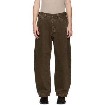Lemaire 勒梅尔 男士 牛仔长裤 绿色 Maxi Workwear 牛仔裤