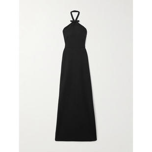 Bernadette 女士 中长连衣裙 Jolene 挂脖绉纱长款连衣裙