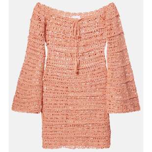 KOSTUROVA Bella 女士 连衣裙 钩花棉质迷你连衣裙 短款 ANNA