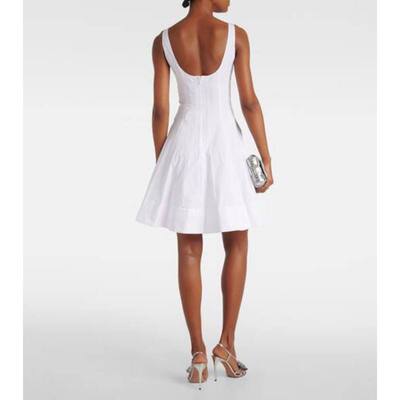 Staud 女士 短款连衣裙 Wells 棉府绸迷你连衣裙