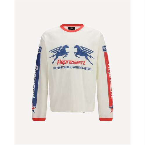 Represent 男士 SS26 T恤 Pegasus 网眼长袖