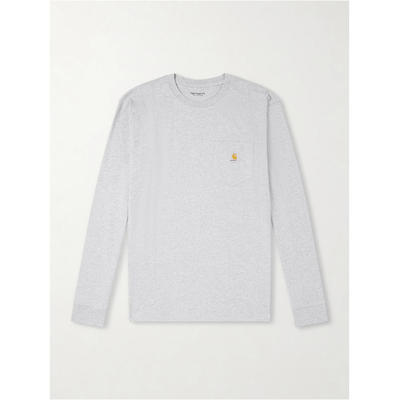 Carhartt WIP 卡哈特 男士 SS26 T恤 Logo-Appliquéd 棉针织