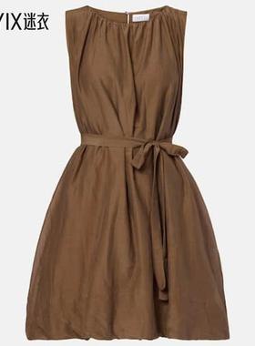 Velvet by Graham & Spencer 女款Margot 棉质真丝薄纱迷你连衣裙