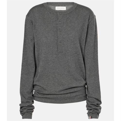 Extreme Cashmere 女士 上衣 N°370 Herman 棉质羊绒毛衣