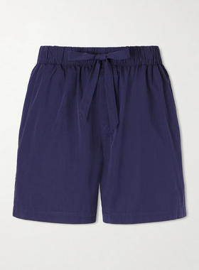 Tekla Fabrics 男士 SS26 睡衣 直筒有机棉质府绸短裤