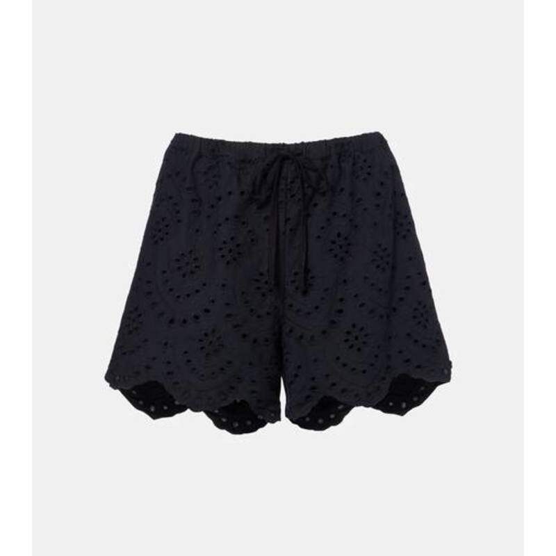 Poupette St Barth 女士 短裤 Cruse 马德拉刺绣棉质短裤