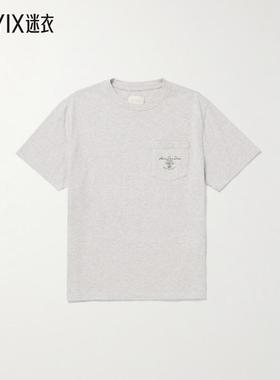 【秋冬新品】Aimé Leon Dore 男款Clothier 徽标印花棉针织T恤