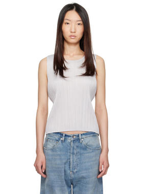Pleats Please Issey Miyake 女士 背心 灰色 March Basics 背心
