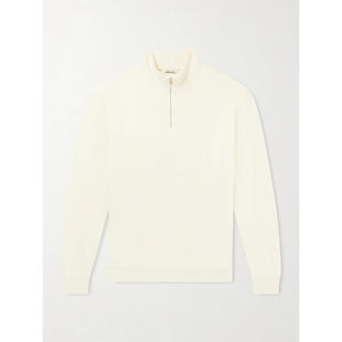 AURALEE 男士 SS26 卫衣 棉质半拉链运动衫