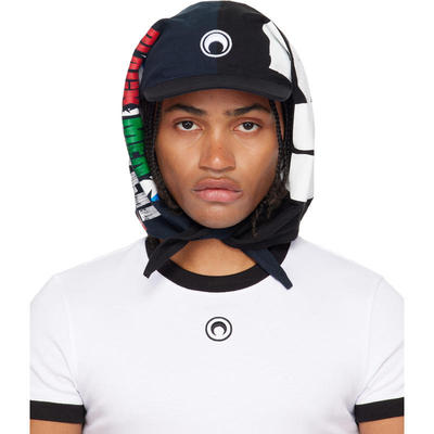 Marine Serre 男士 棒球帽 Regenerated Graphic T-shirts Veiled