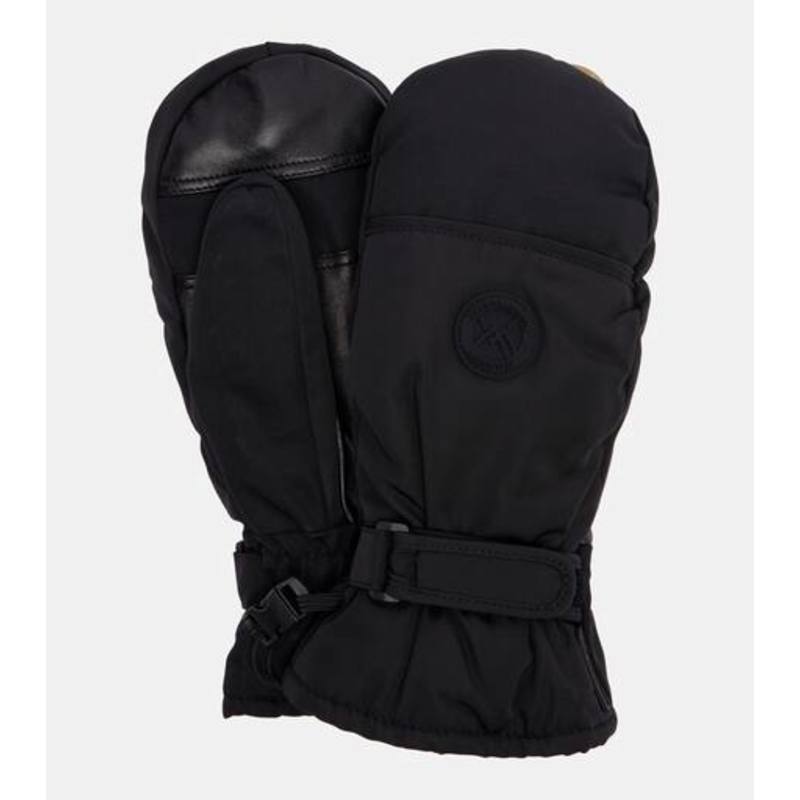 Yves Salomon萨洛蒙女士 手套 皮革饰边连指手套