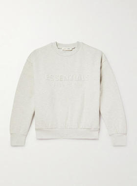 Essentials 男士 SS26 卫衣 徽标压花棉混纺针织运动衫