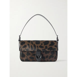 Harlow Staud 单肩包 SS26 搭扣豹纹小牛毛肩包 女士