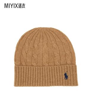 秋冬新品 女款 Polo Lauren拉夫劳伦 米色羊毛混纺帽子 Ralph