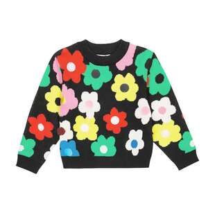 Stella Mccartney 斯特拉·麦卡特尼 女童 毛衣 精饰棉质羊毛童装