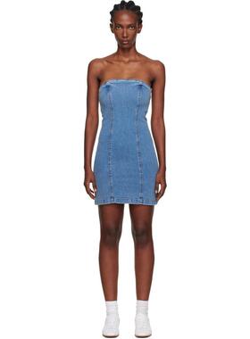 Holzweiler 女士 短款连衣裙 蓝色 Kristin 牛仔连衣裙