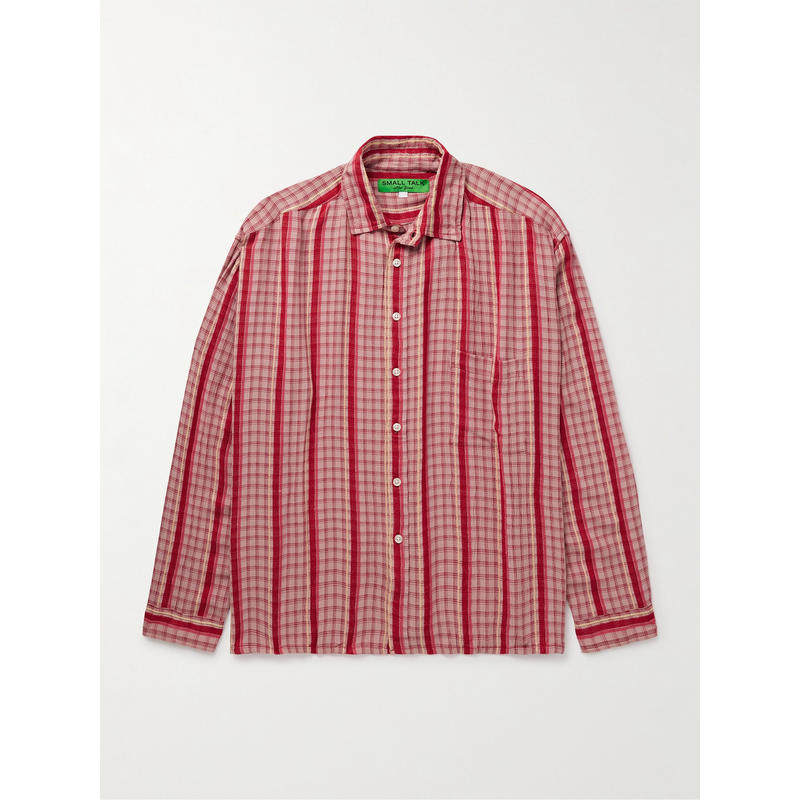 Small Talk Studio 男士 FW25 衬衫 条纹格纹薄纱衬衫