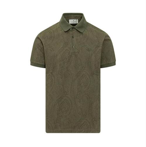 Etro 艾绰 男士 SS26 POLO衫 Etro 佩斯利印花短袖 Polo 衫