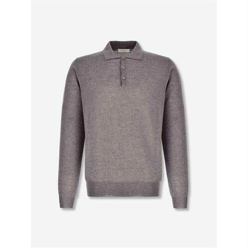 Canali 康钠丽 男士 FW26 POLO衫 Canali 罗纹棉混纺 Polo 衫