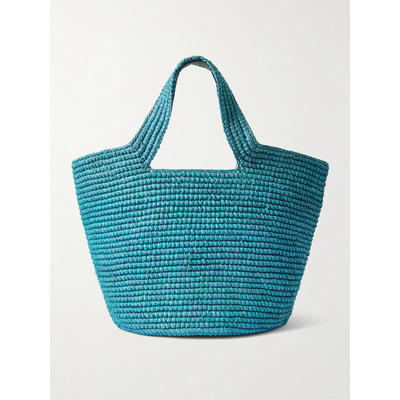 Sensi Studio 女士 手提包 Bolso Playero 拉菲草编织手提包
