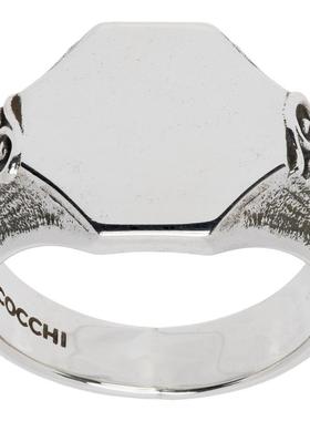 Emanuele Bicocchi 男士 戒指 Mirror Floral 图章戒指